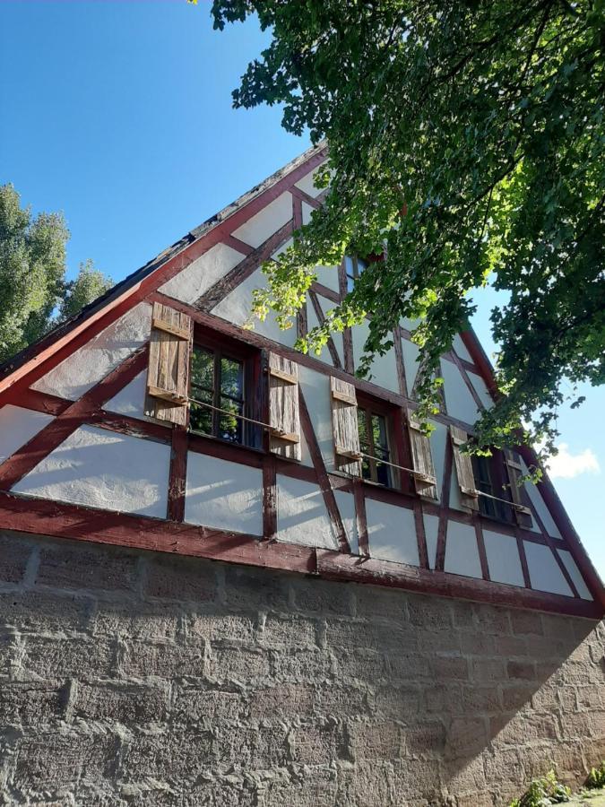 Ferienwohnung Kunst Und Kulturschuppen Hasenmuehle Kammerstein Экстерьер фото