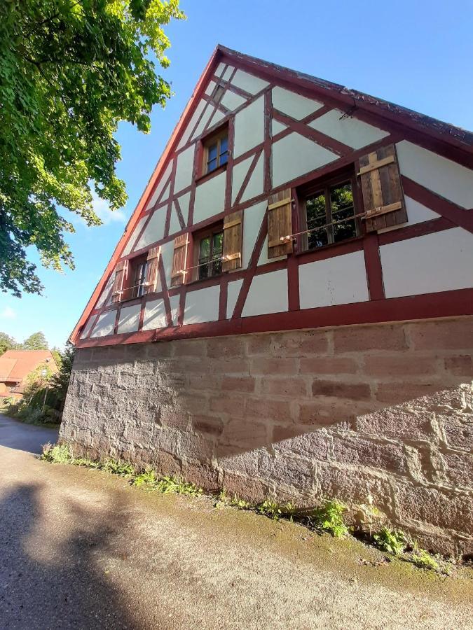 Ferienwohnung Kunst Und Kulturschuppen Hasenmuehle Kammerstein Экстерьер фото